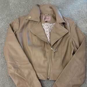 Guess Women's faux leather Beige  Jacket